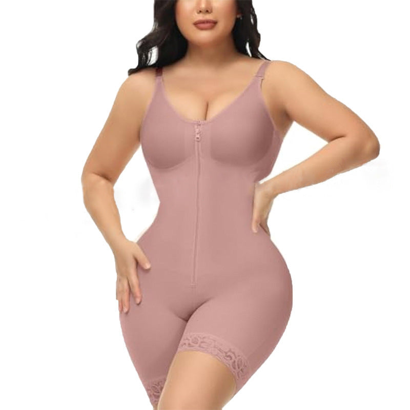 Women's Tummy Control Body Shaper with Zipper