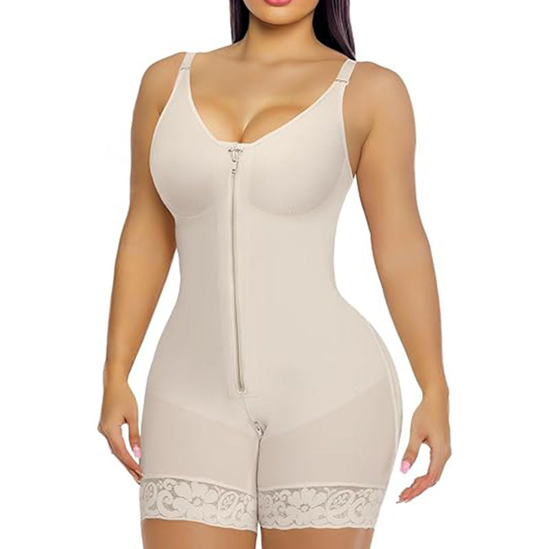 Women's Tummy Control Body Shaper with Zipper