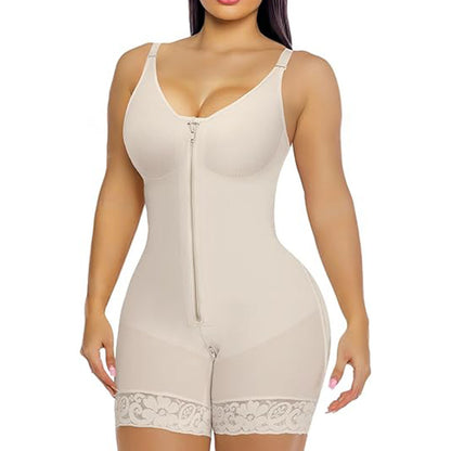 Women's Tummy Control Body Shaper with Zipper