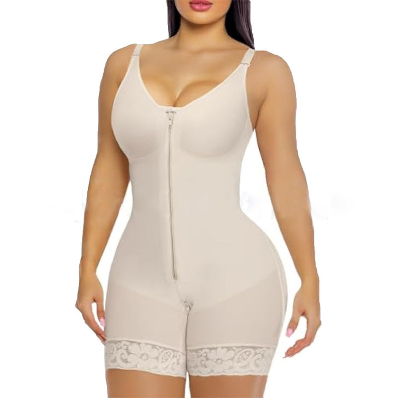 Women's Tummy Control Body Shaper with Zipper