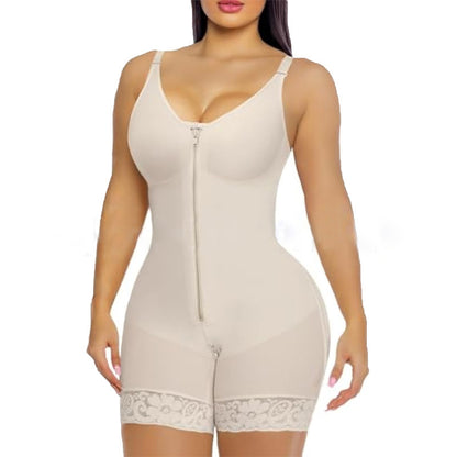 Women's Tummy Control Body Shaper with Zipper