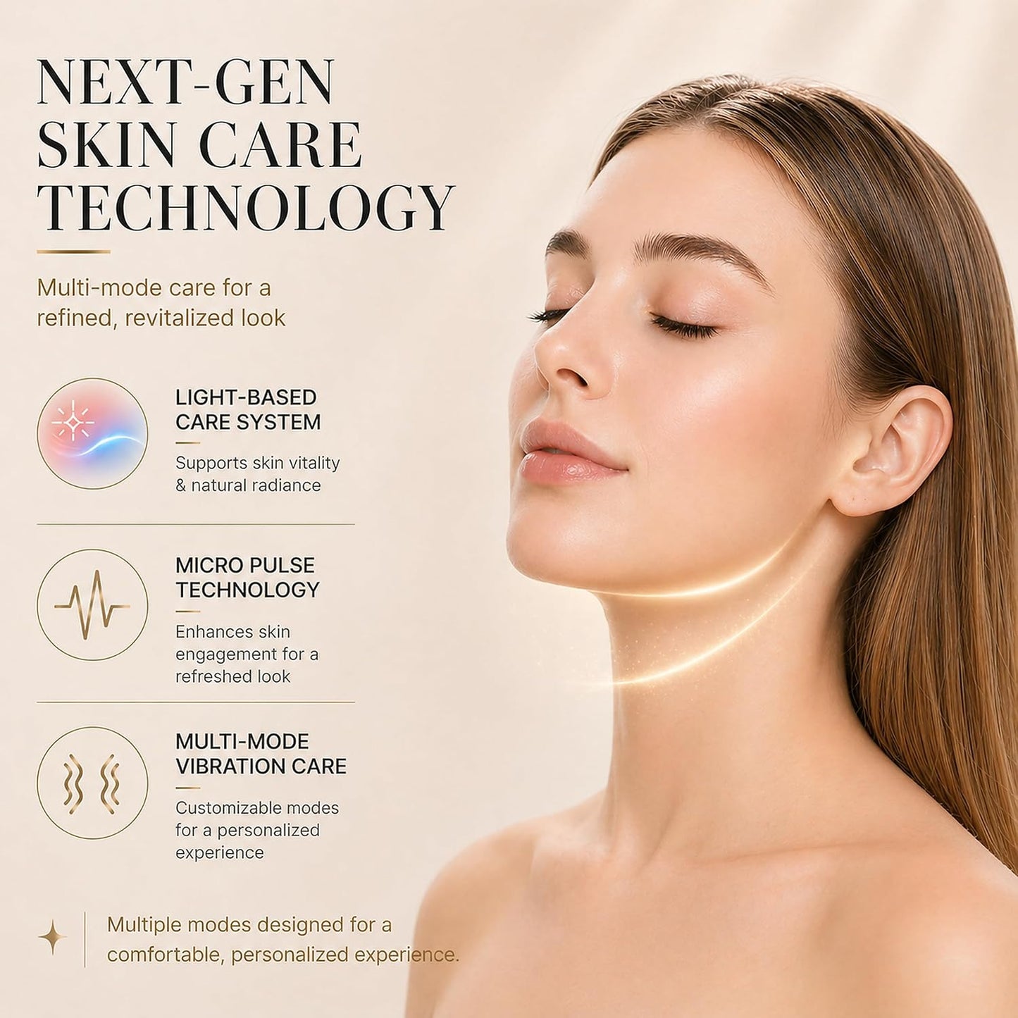 Electric Double Chin Device & V-Face Machine with 6 Modes and 12 Gear Adjustable Intensities - for Jawline Improve and Face Slimmer, Helps Obtain V-Line